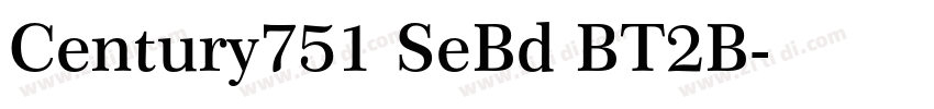 Century751 SeBd BT2B字体转换